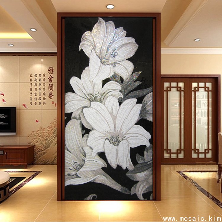 马赛克剪画——蓝色恋情
