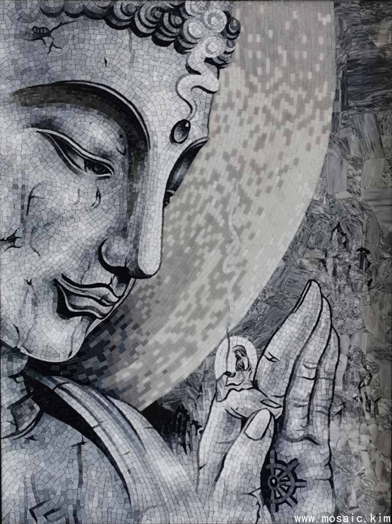马赛克剪画——红尘作伴